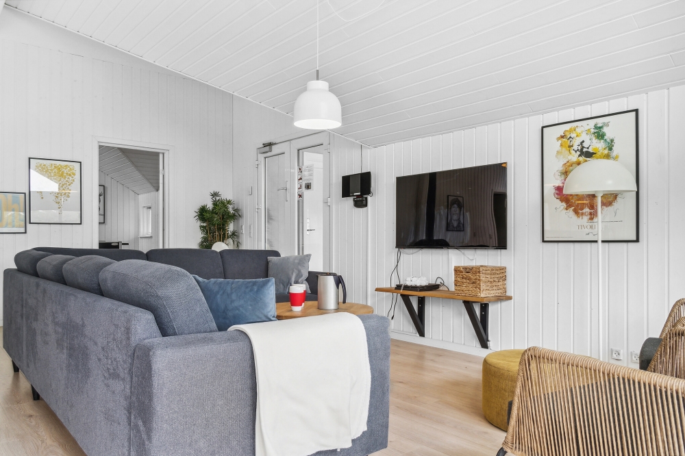 Sofahjørnet i luksushus 212 i Lolland/Falster/Møn.