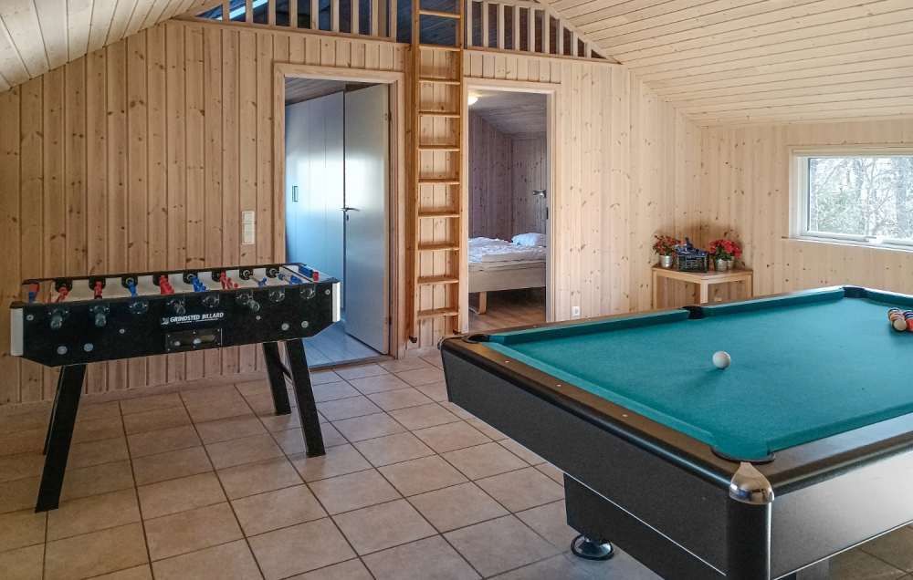 Ud over de mange timer, man kan bruge i husets pool-afdeling, så byder luksushus 244 også på billard/bordtennis og dart