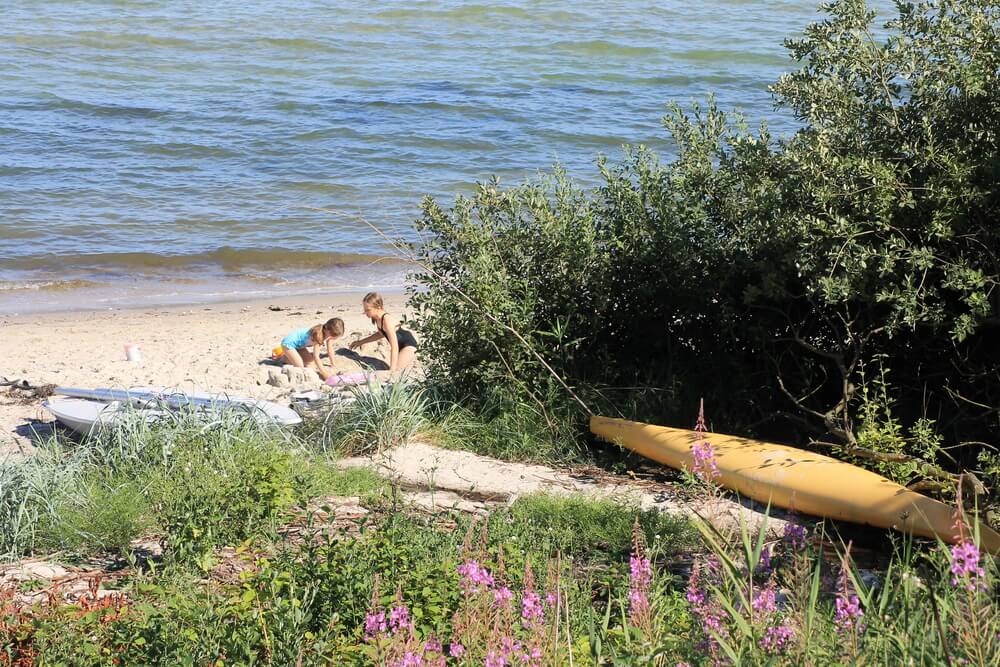 Den dejlige strand nær luksushus 302 ved Østjylland.