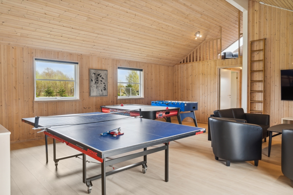 Ud over de mange timer, man kan bruge i husets pool-afdeling, så byder luksushus 202 også på billard/bordtennis og dart