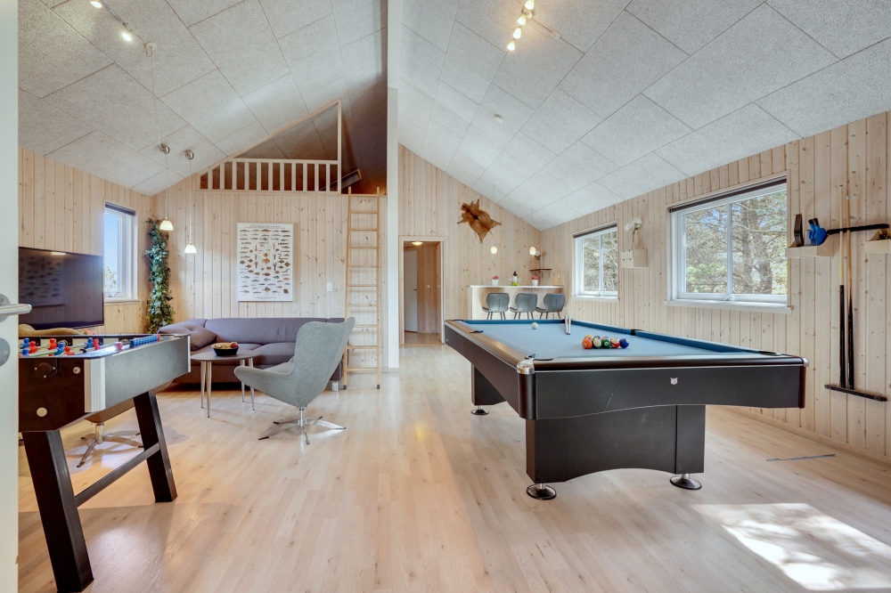 Ud over de mange timer, man kan bruge i husets pool-afdeling, så byder luksushus 273 også på billard/bordtennis og dart